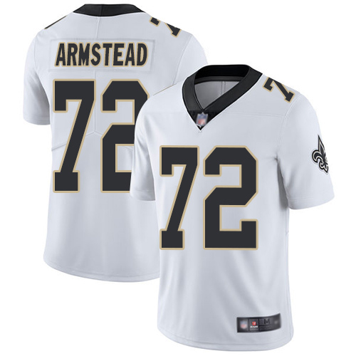 Men New Orleans Saints Limited White Terron Armstead Road Jersey NFL Football 72 Vapor Untouchable Jersey